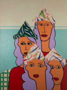 Cinco chicas - Pinturas | Álvaro de la Torre